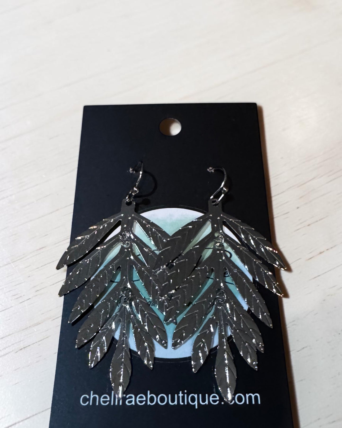 'Silver Leaf' Earrings