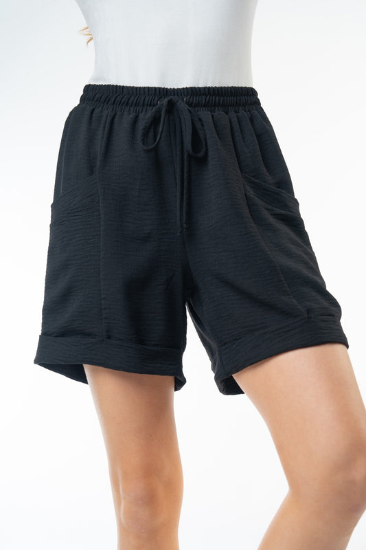 'Midnight Elegance' Curvy Shorts