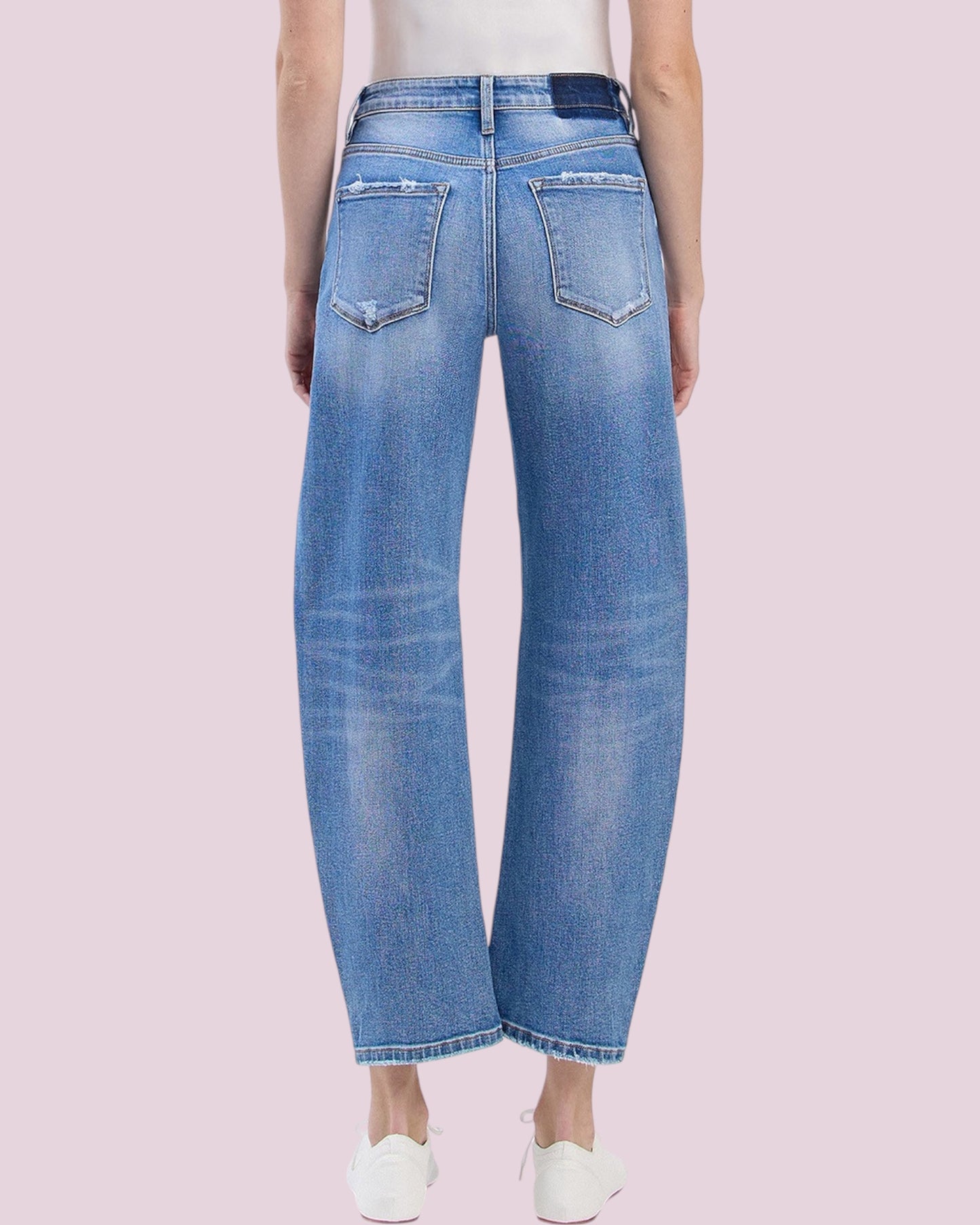 'Uptown Girl' Barrel Leg Jeans