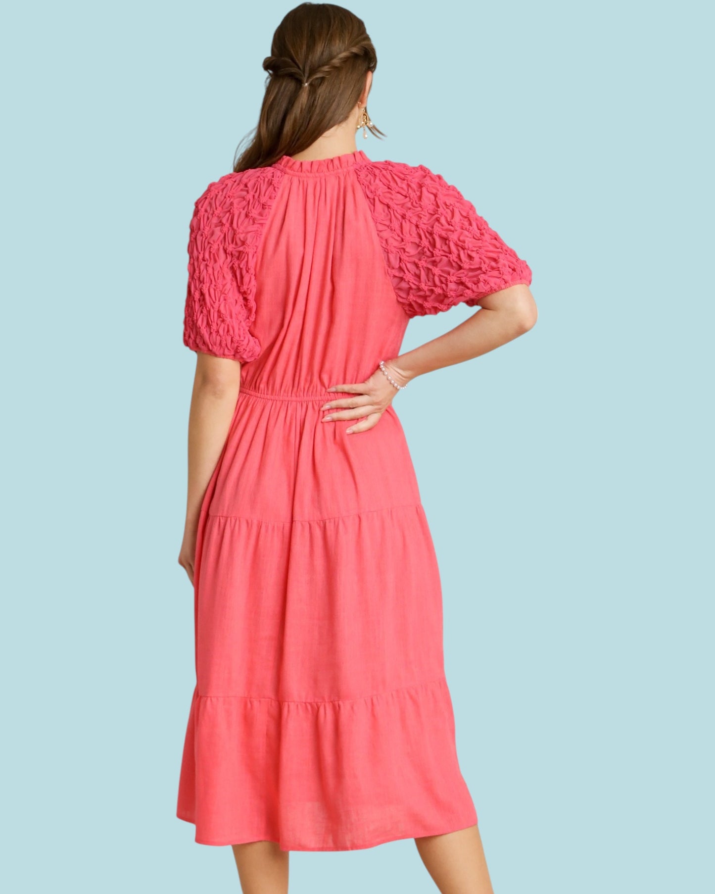 'Mediterranean Breeze' Midi Dress