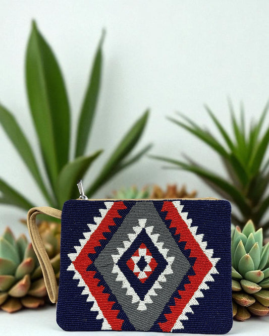 The 'Tulsa' Beaded Wristlet