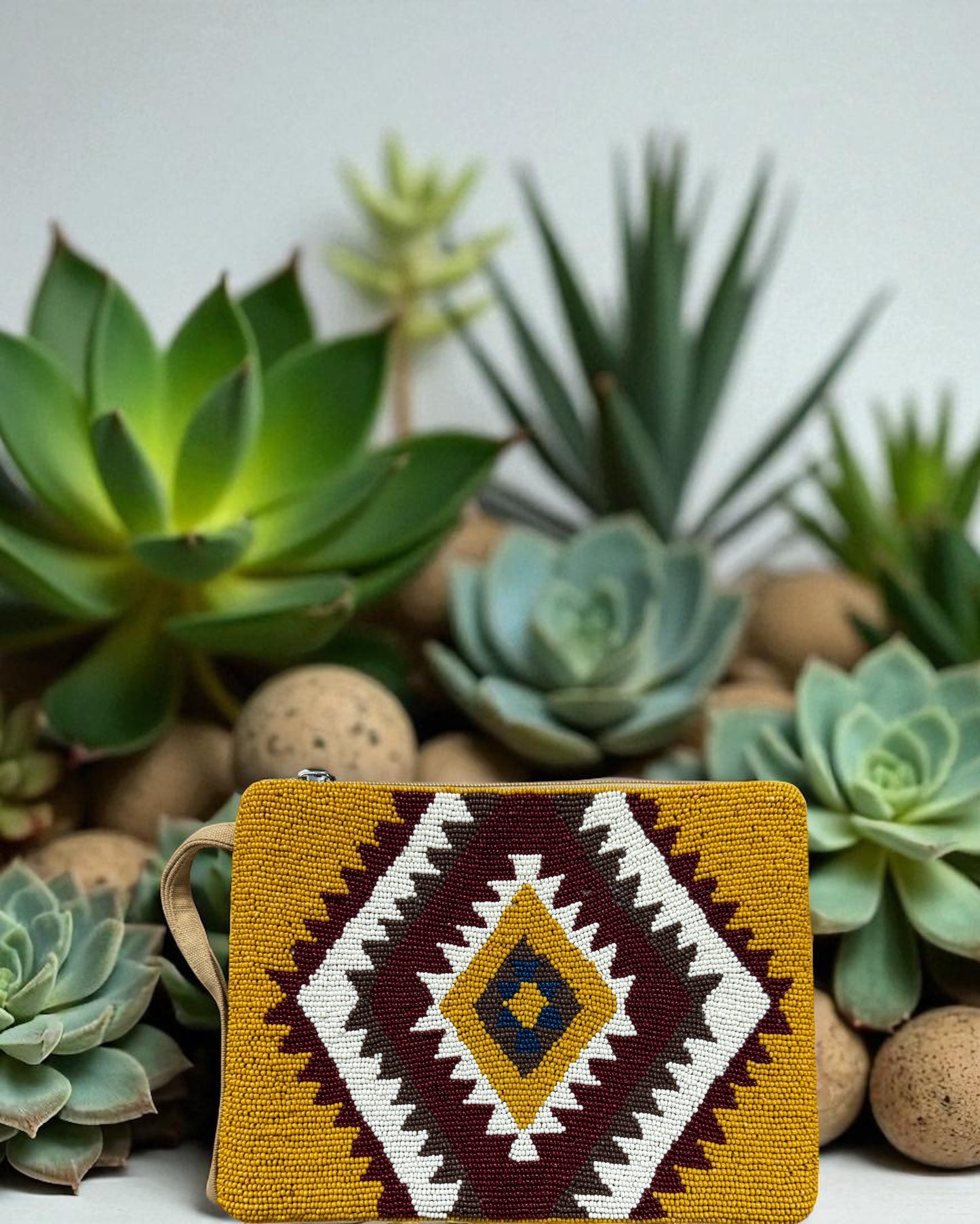 The 'Tulsa' Beaded Wristlet
