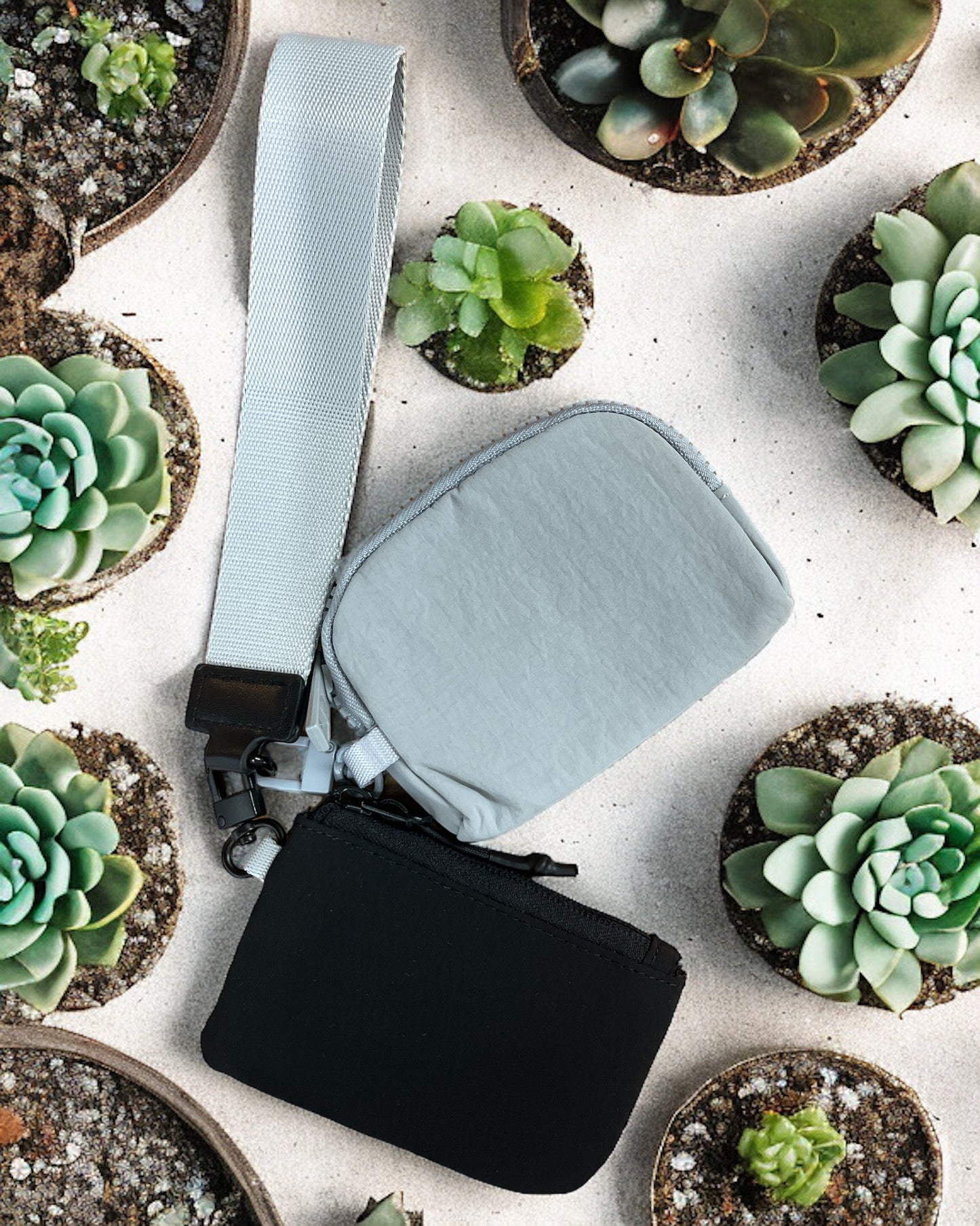 Dual Pouch Wallet Wristlets