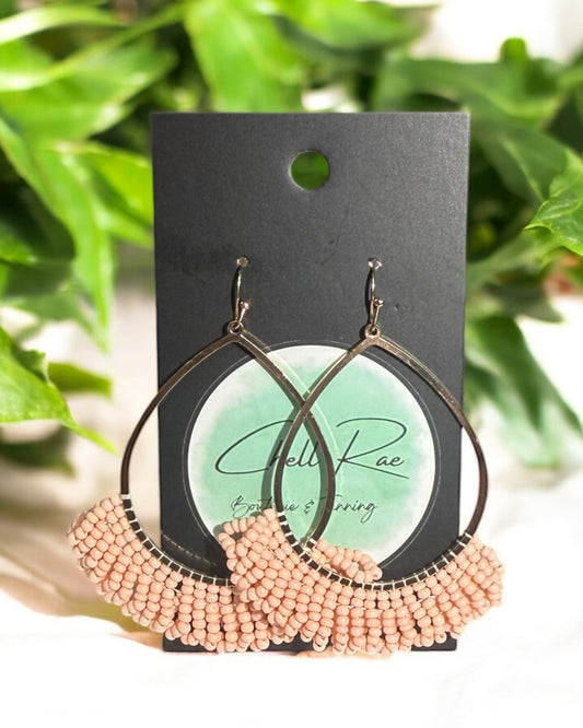 'Coral Drop' Earrings