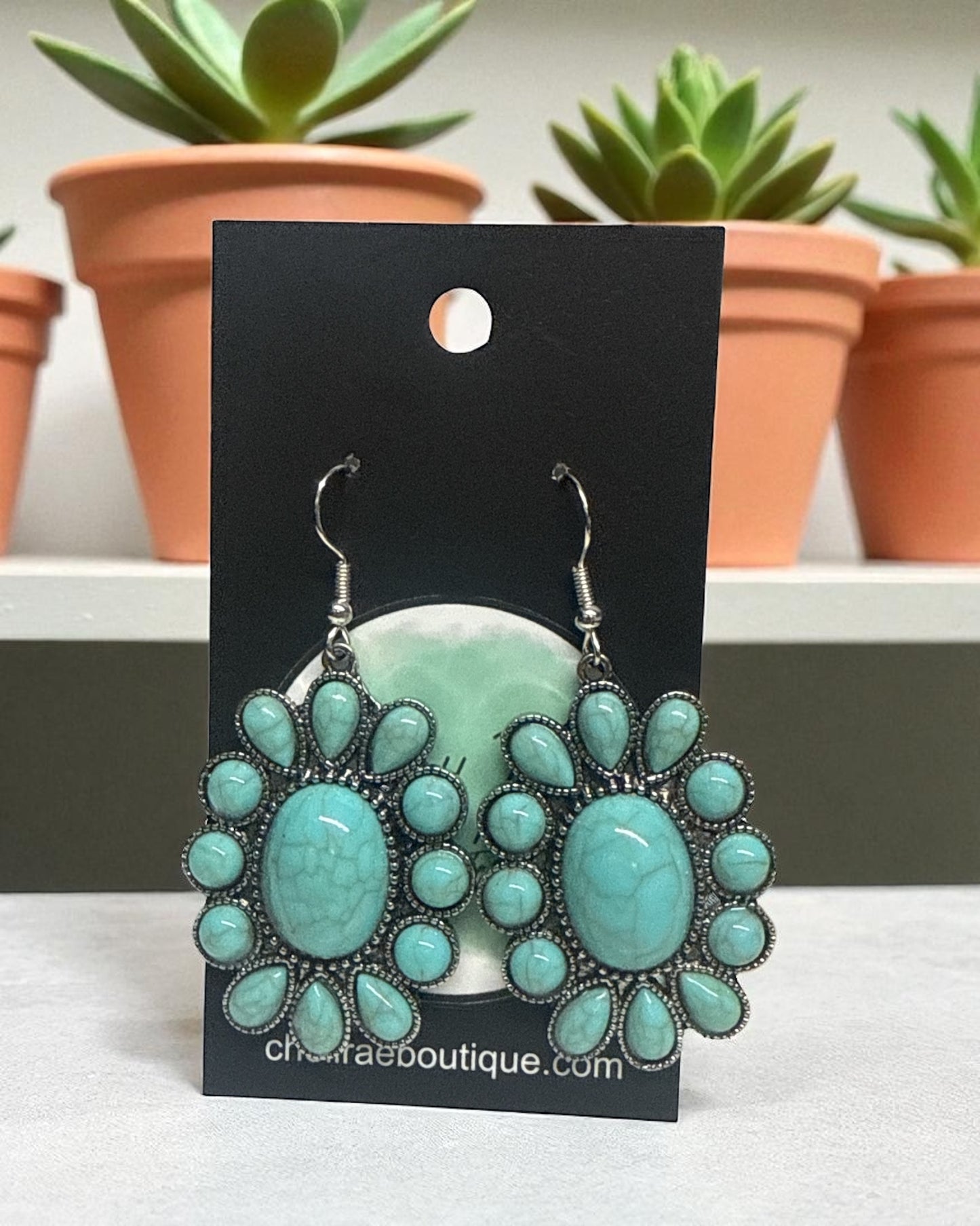 'Turquoise Dangles' Earrings