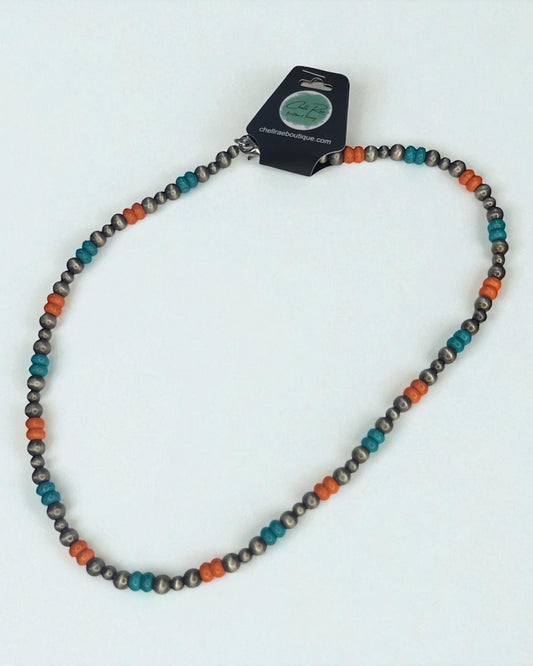 'Orange Pearls' Necklace