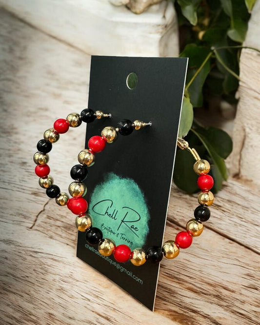 'End Zone Elegance' Earrings