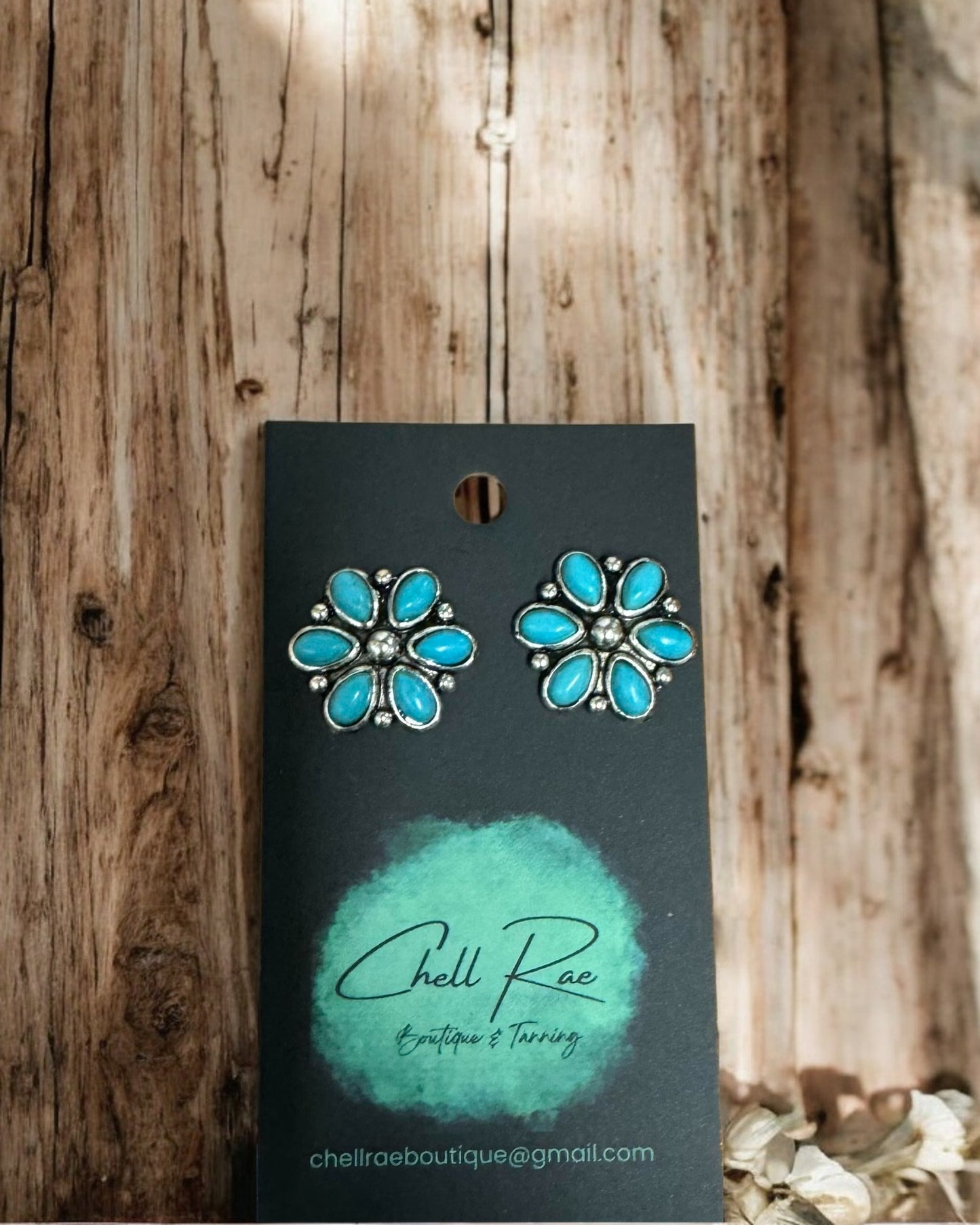 'Turquoise Bloom' Earrings