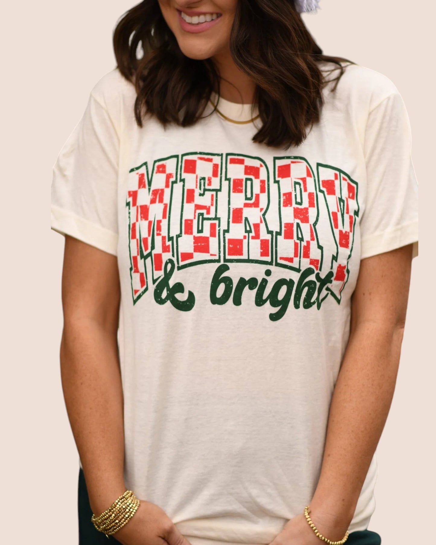 'Merry & Bright' Graphic Tee