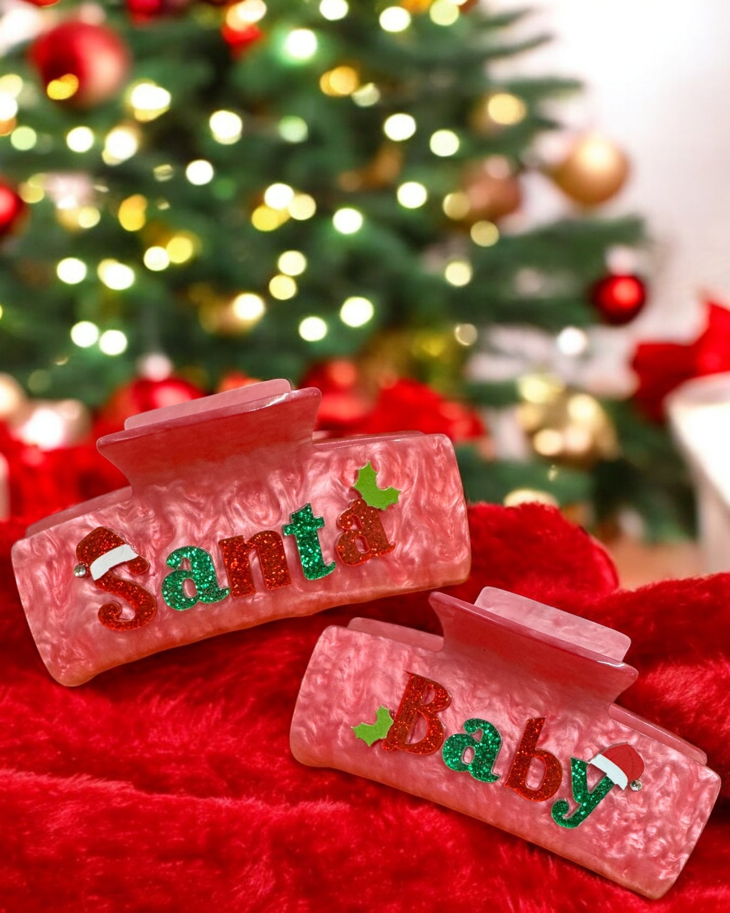 Christmas Claw Clips
