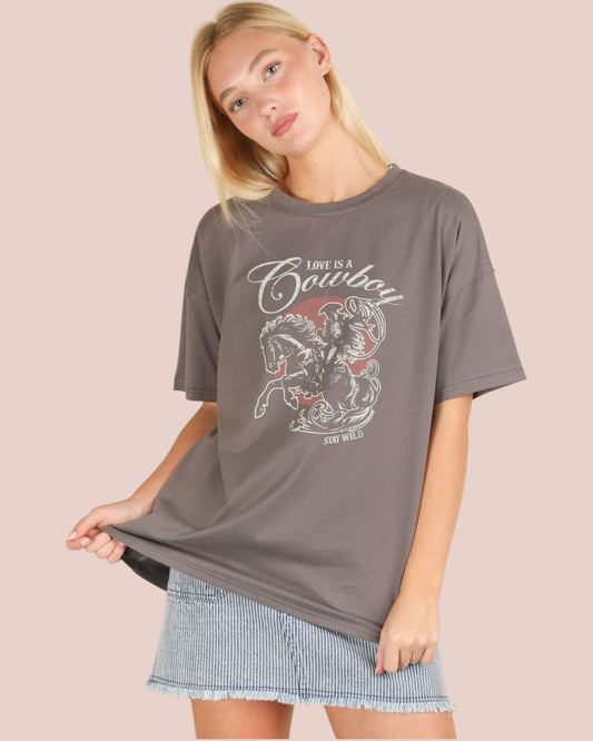 'Love Cowboys' Graphic Tee