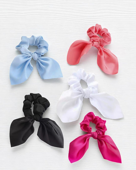 Satin Bunny Ear Scrunchie
