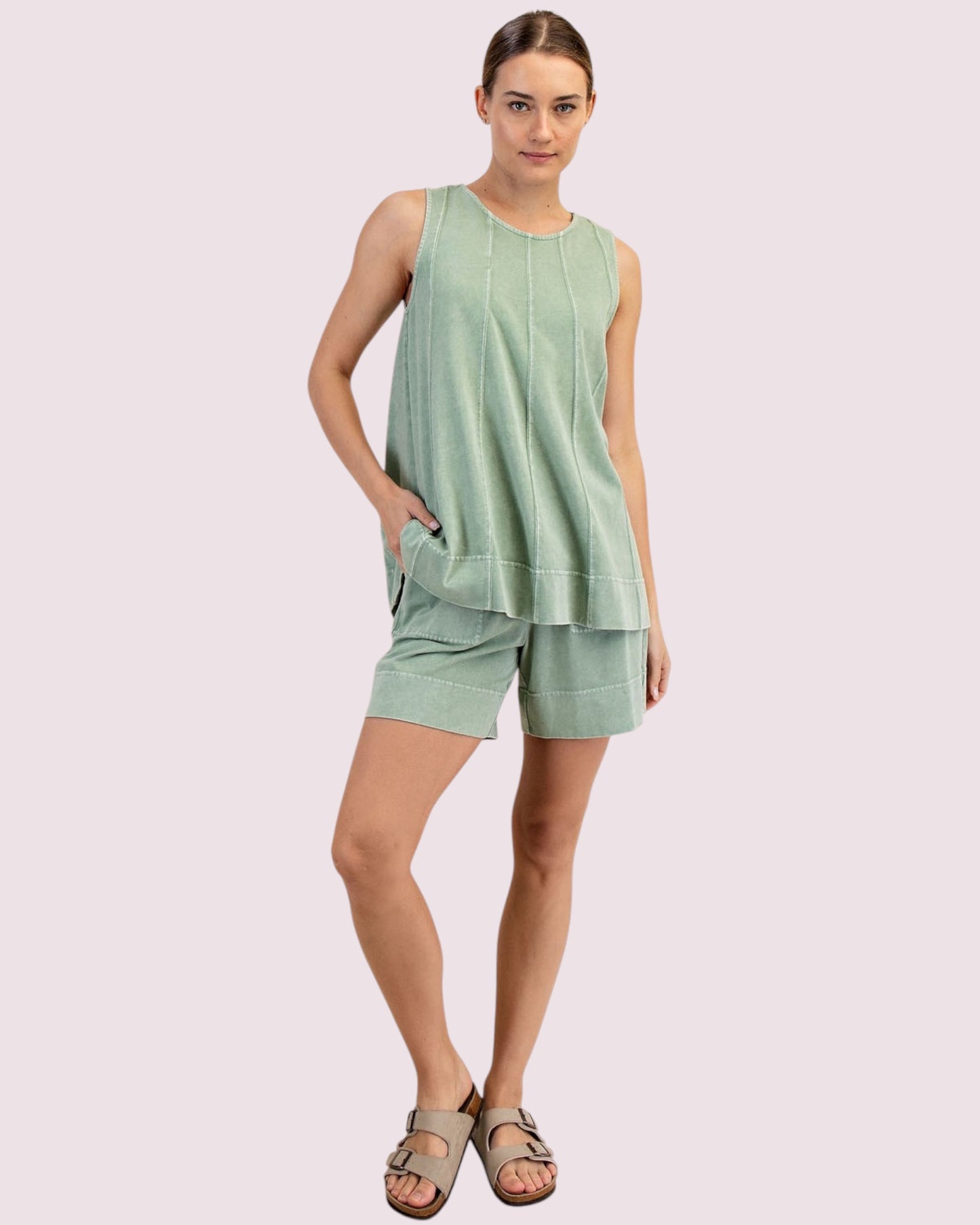 'Palm Bay' Mineral Washed Top