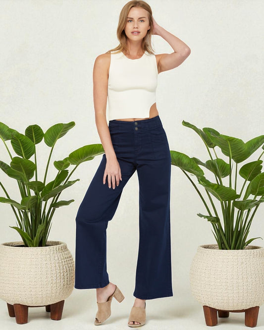 'True Navy' Wide Leg