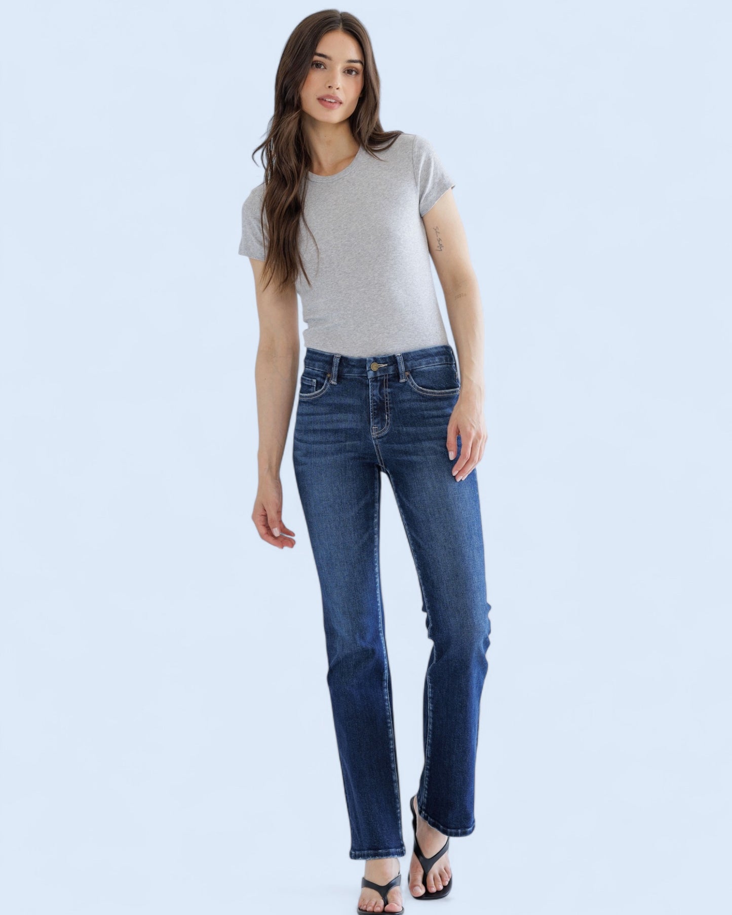 'Bulls Eye' Mid-rise Jeans