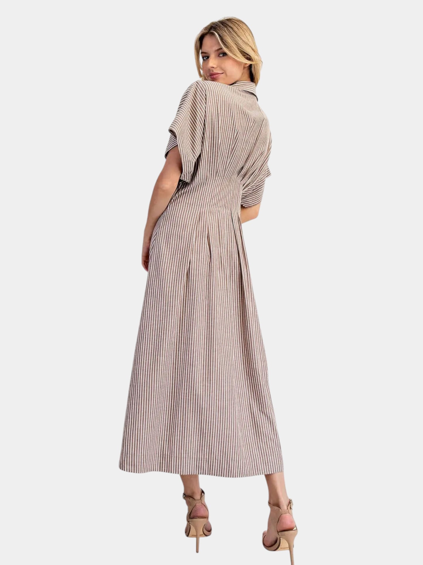 'Coco Stripe' Midi Dress