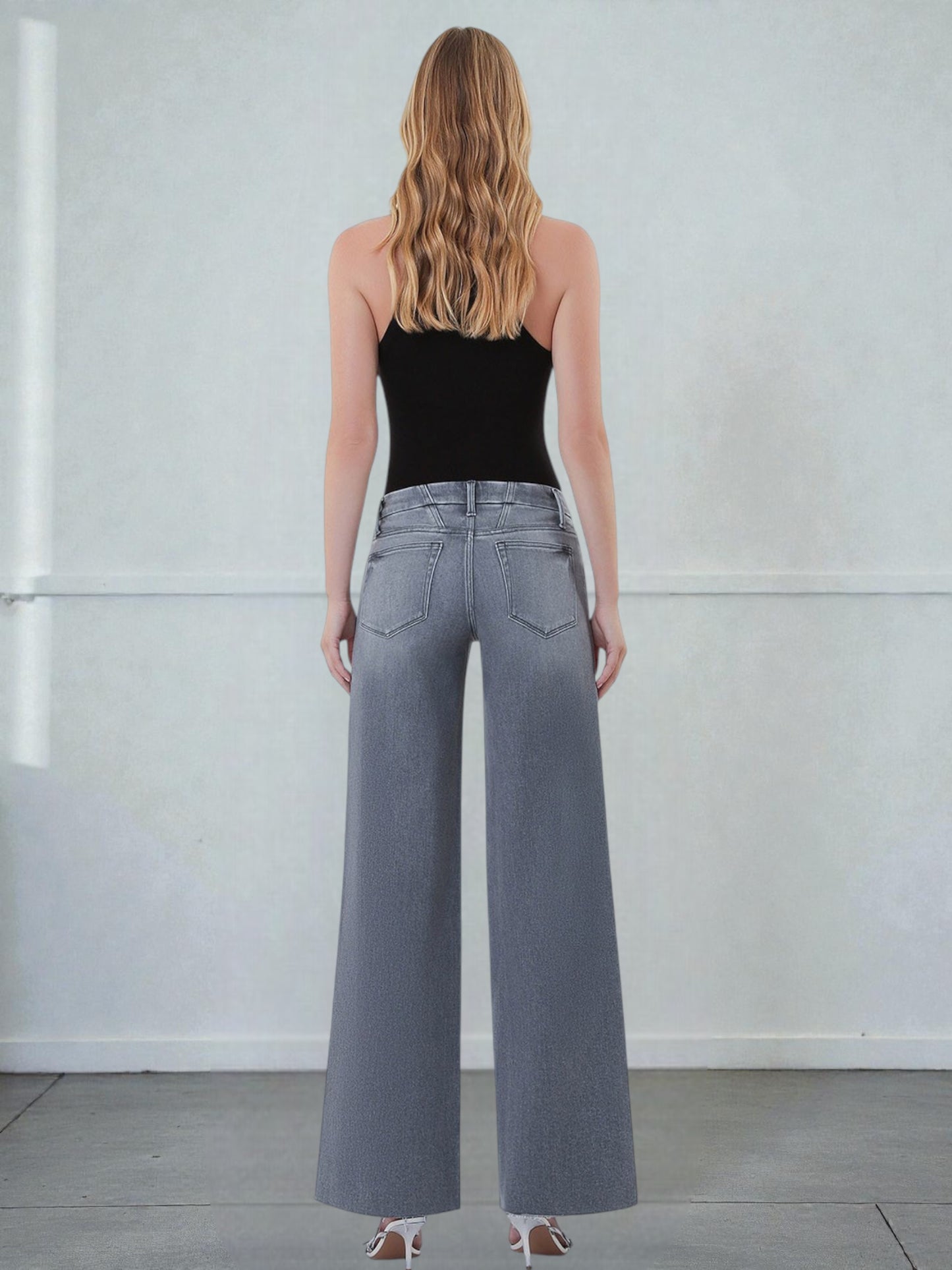 'Lighthouse' Wide Leg Jeans