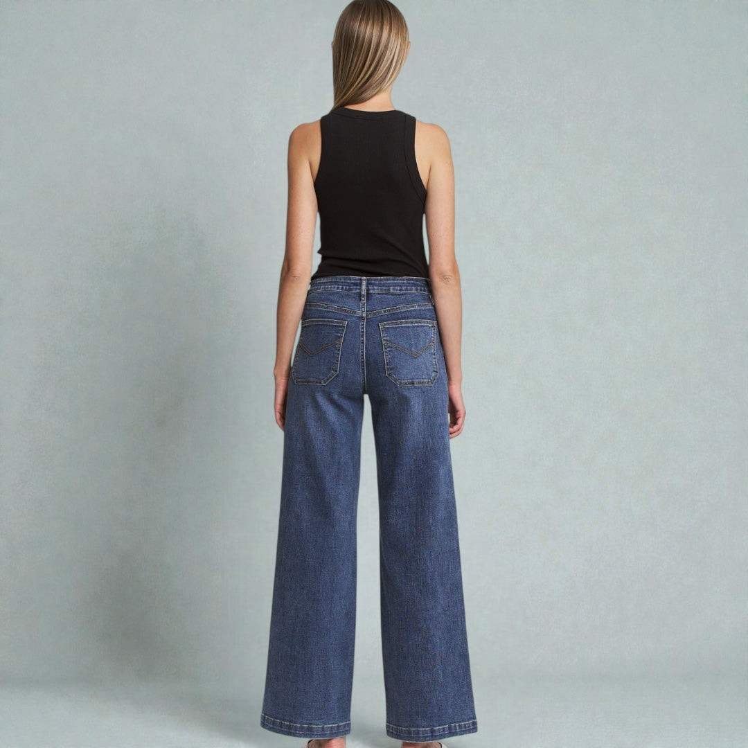 'Alder Street' Wide Leg Jeans
