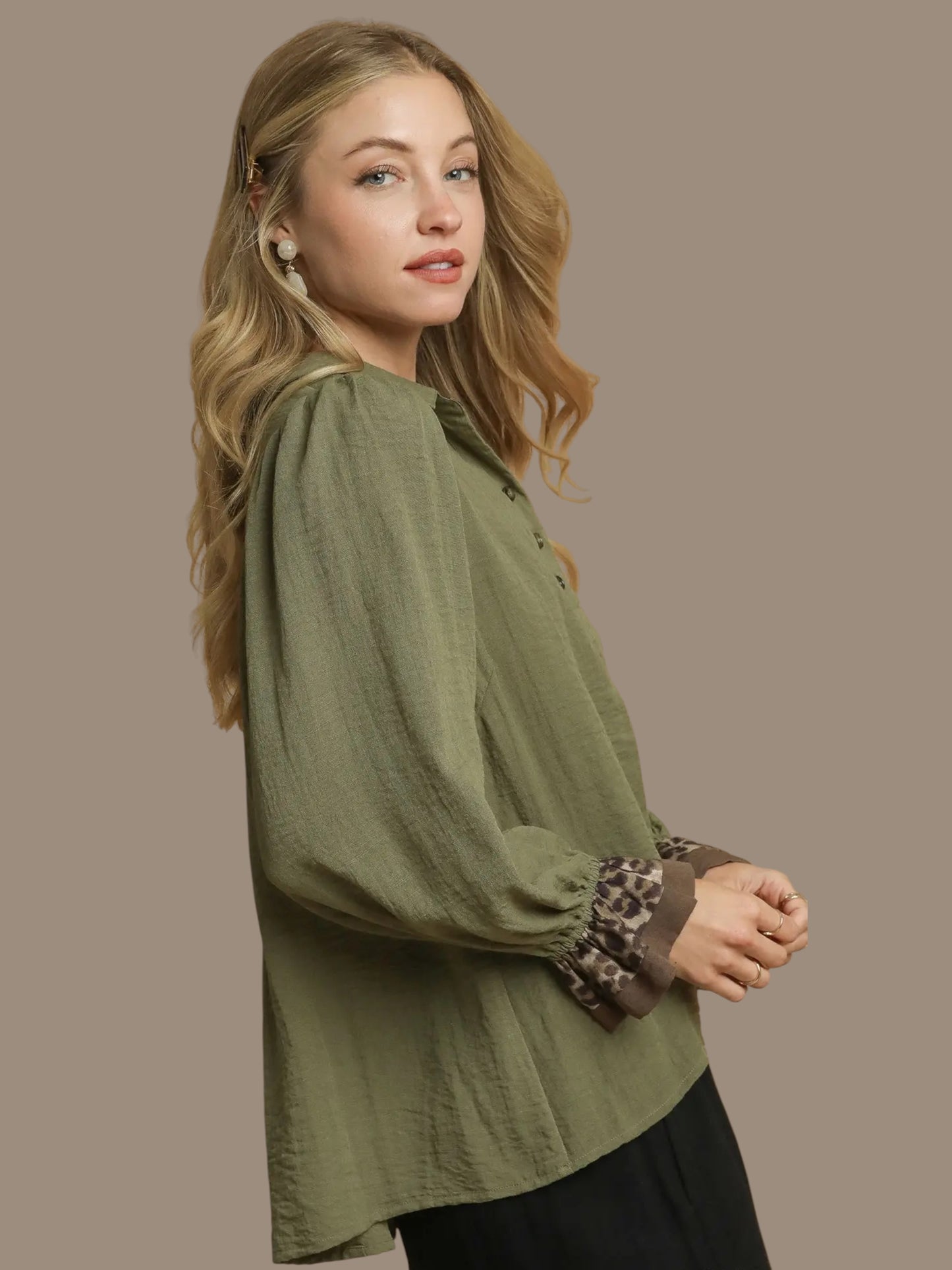 'Hidden Leopard' Top