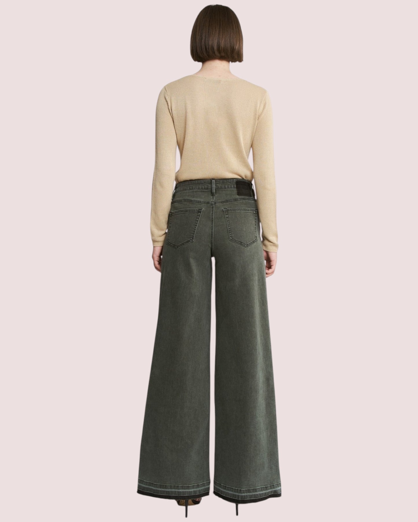 'Olive Luxe' Vintage Jeans