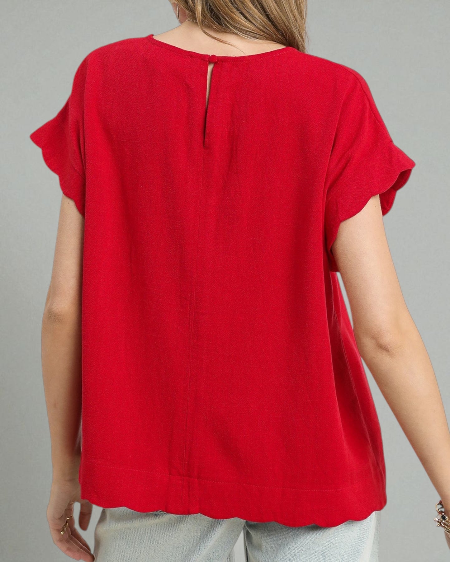 'Scallop Hem' Top - C5103