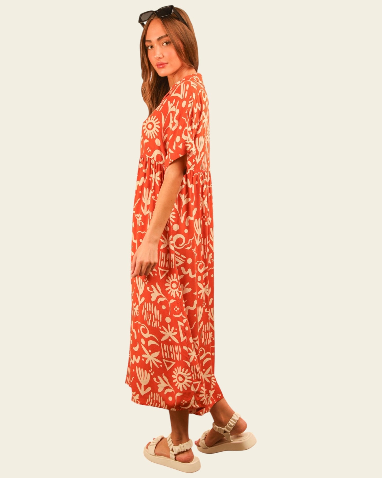 'Set Sail' Midi Dress