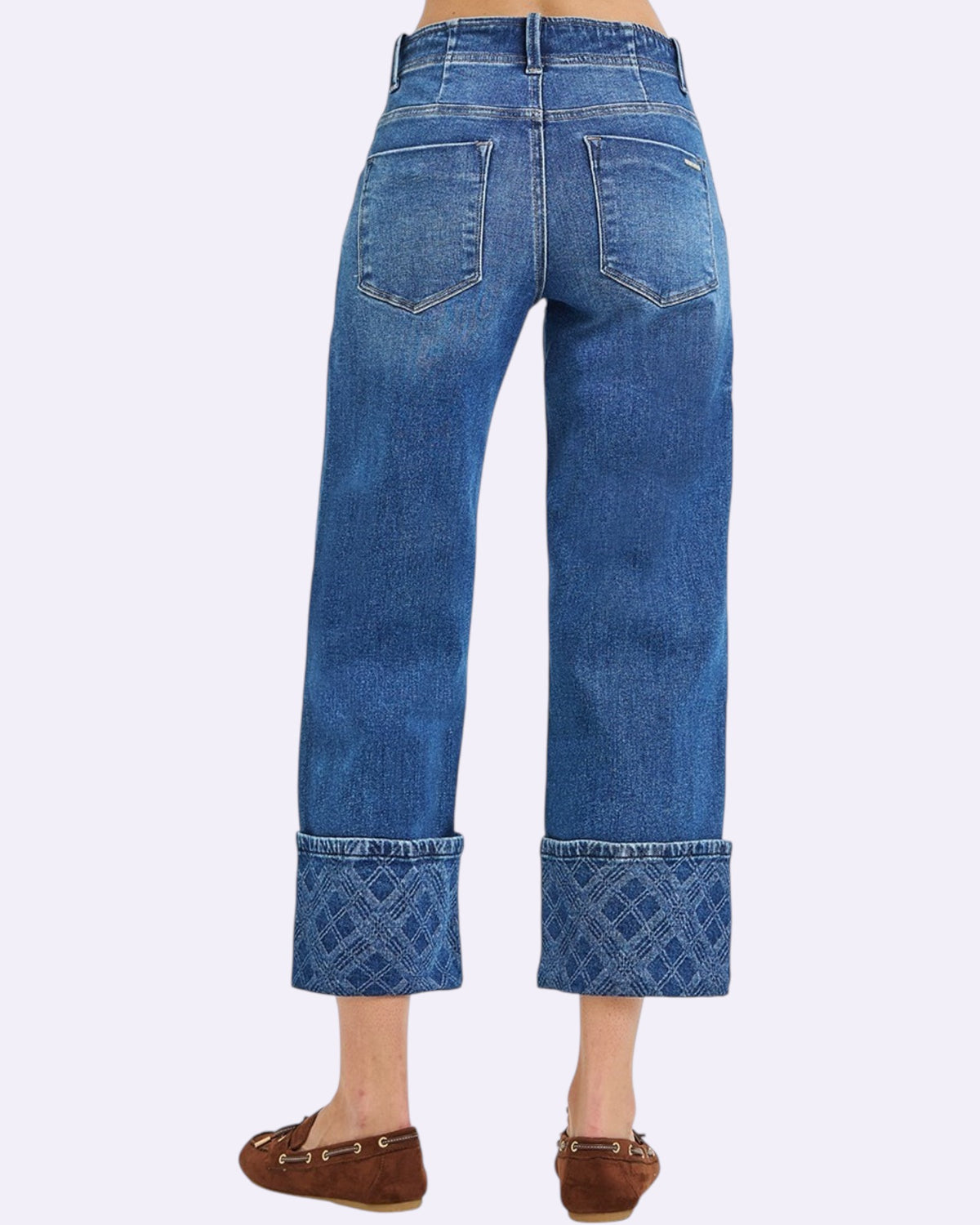 'Blue Plaid' Jeans
