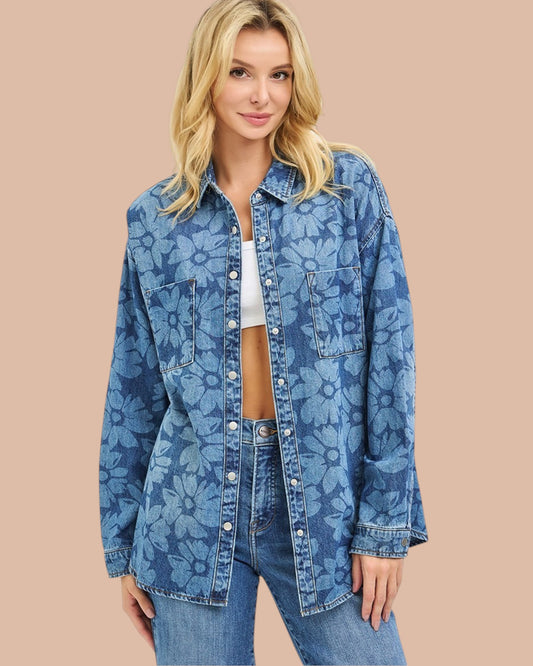 'Washed Wildflowers' Top