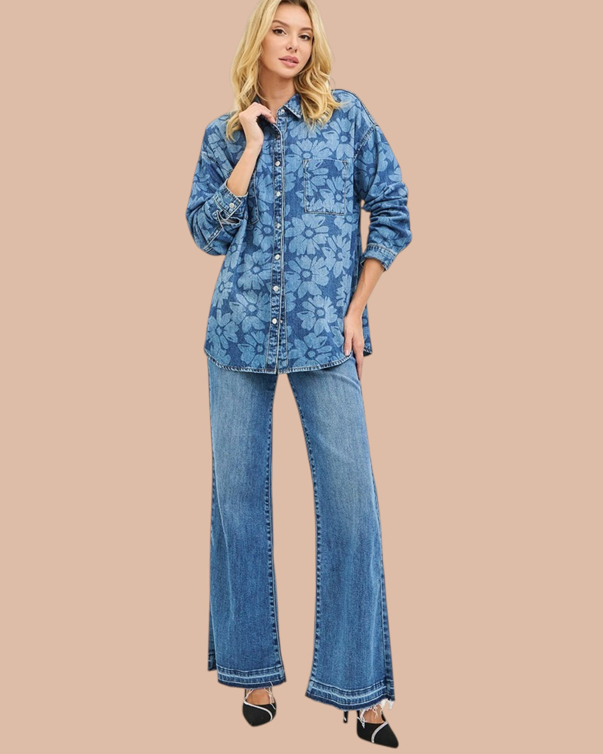 'Washed Wildflowers' Top