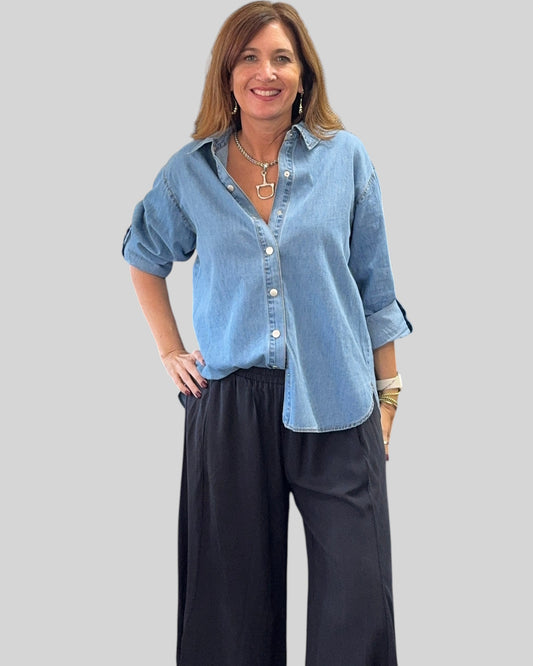'Alpine' Denim Top