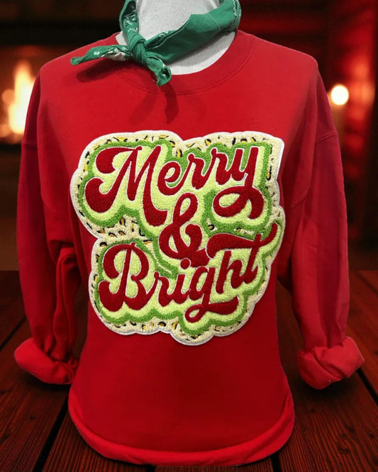 'Merry & Bright' Crewneck