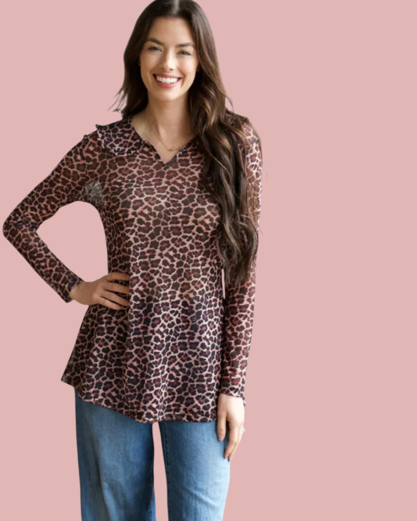 'Wild Side' Mesh Top