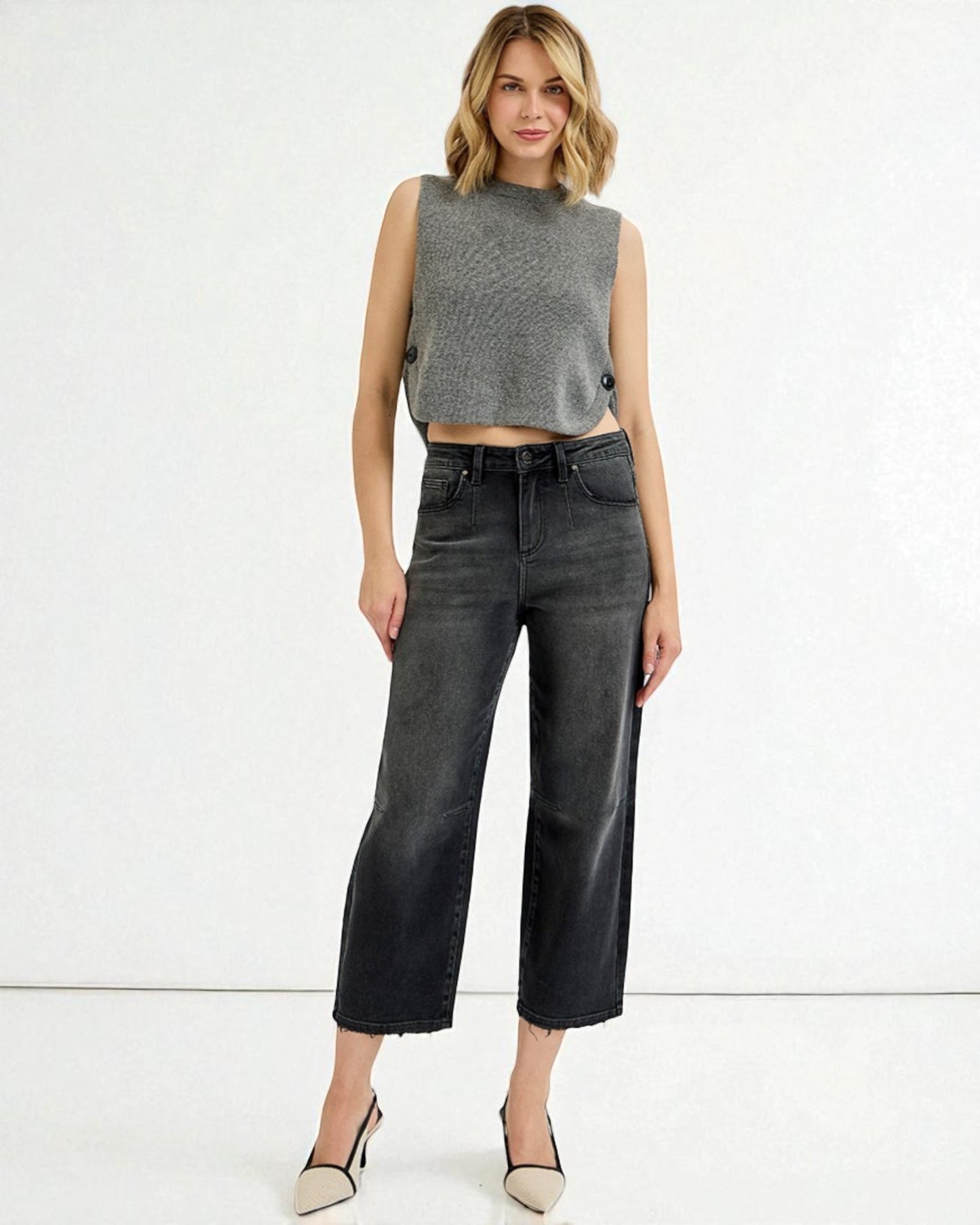 'Raven' Barrel Jeans