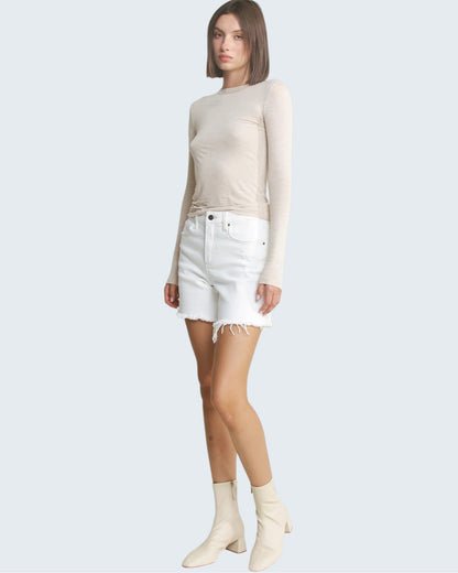 'Misty White' Shorts