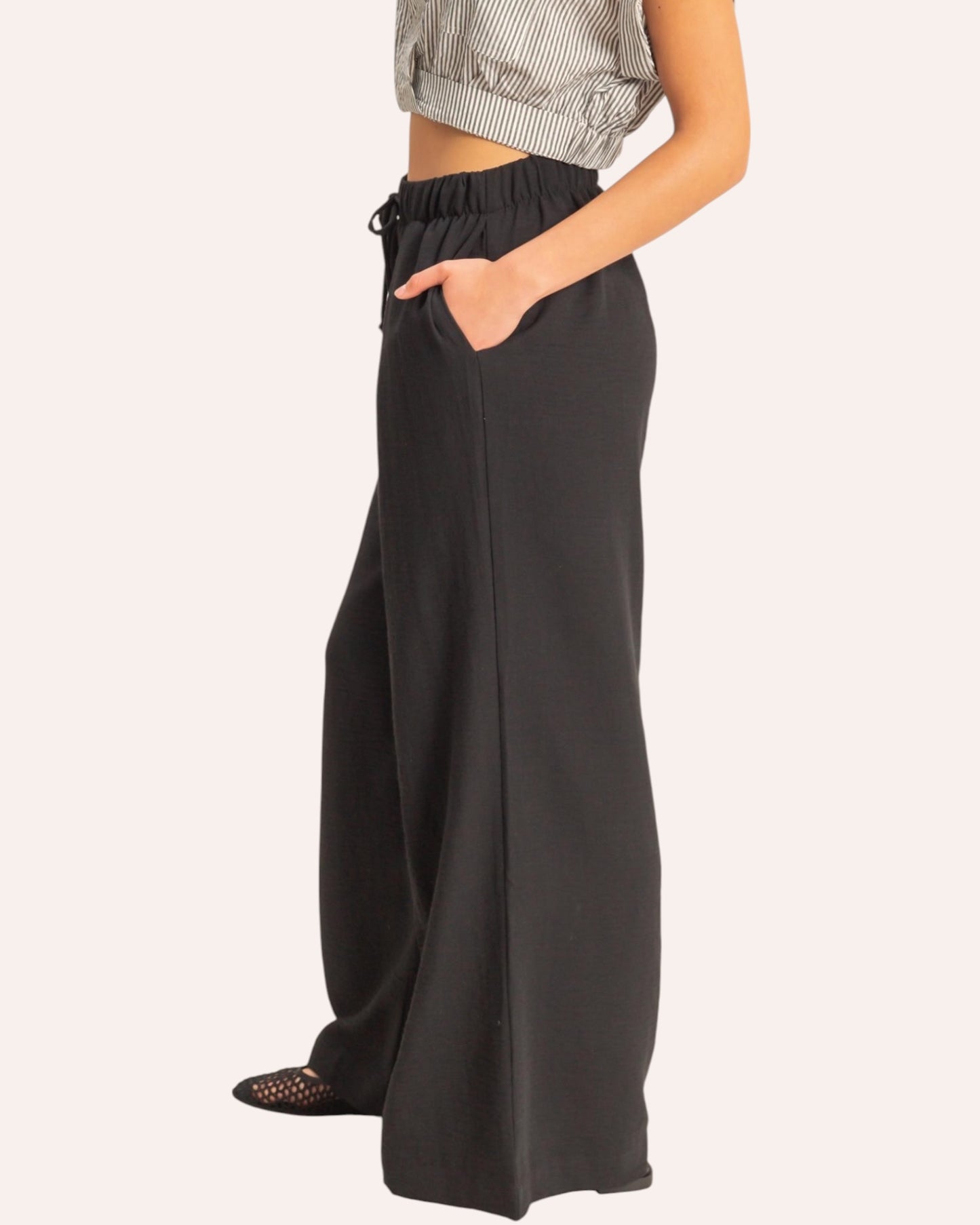 'Soft Style' Wide Leg Pants