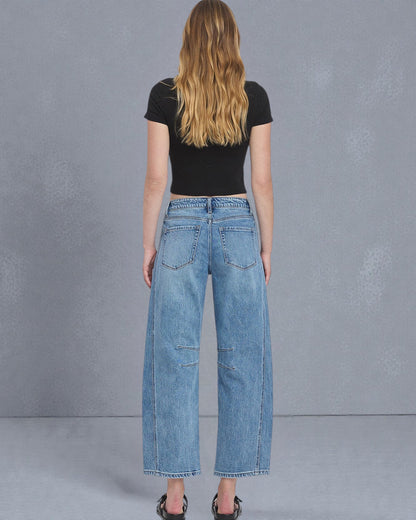 'Jersey Streets' Barrel Jeans