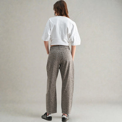 'Never Stray' Leopard Jeans
