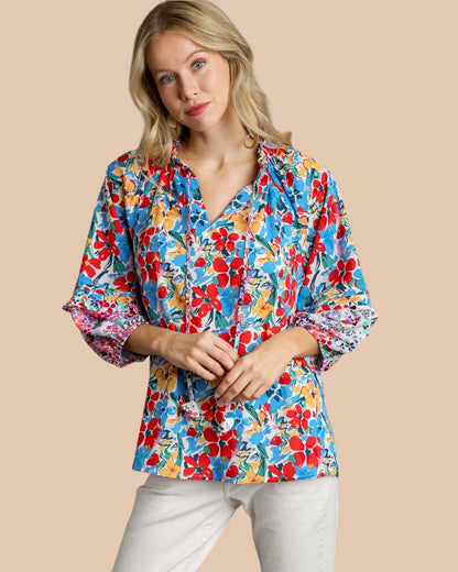 'Painted Petals' Top