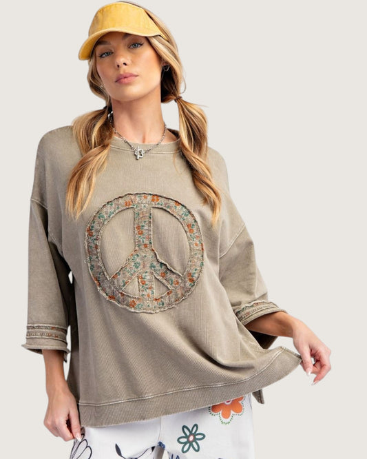 ‘Faded Peace’ Top