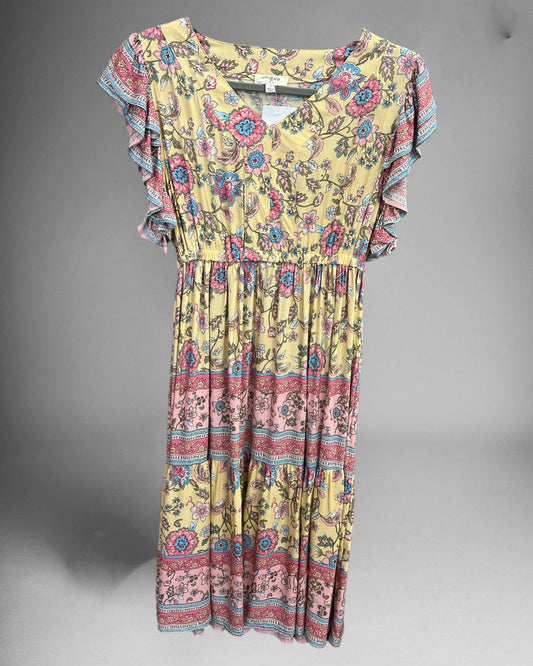 'Pretty Paisley' Midi Dress