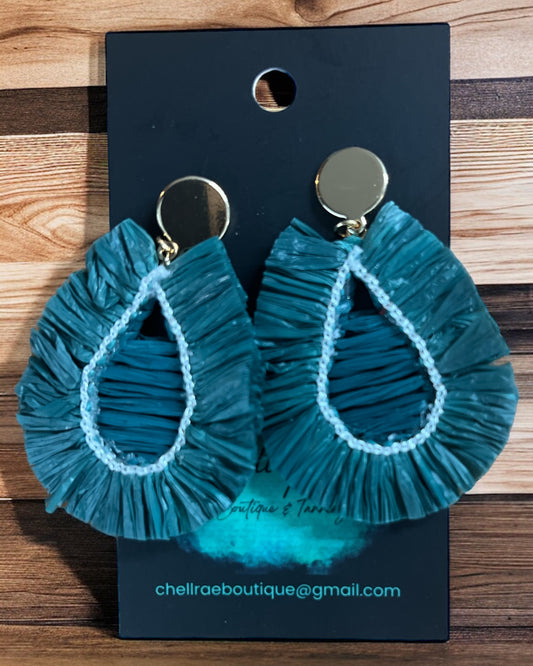 'TEAL THE SHOW' EARRINGS