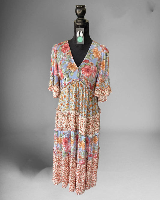 'Sweet Blooms' Midi Dress