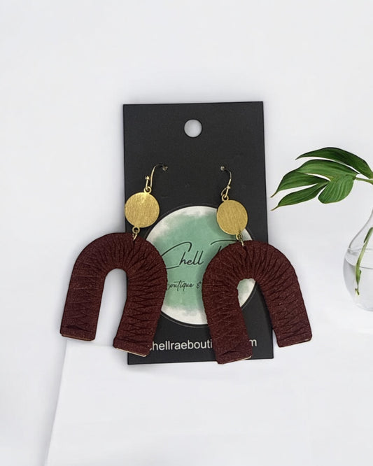 'Maroon You' Earrings