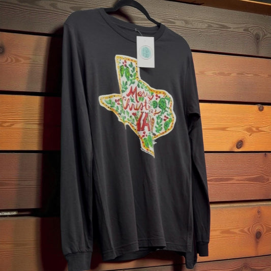 'Merry Christmas Ya'll' Long Sleeve