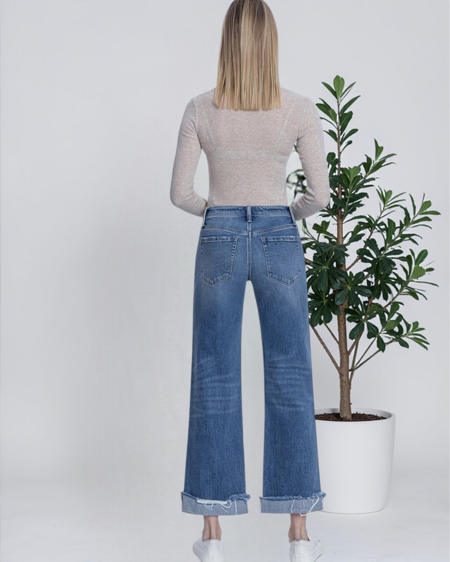 'Risk Taker' Slim Wide Jeans