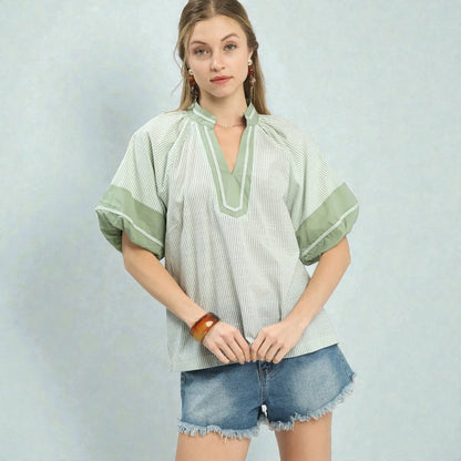 'Sagebrush Stripes' Top