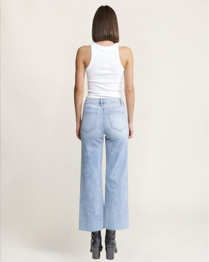 'Silver Crest' Wide Leg Jeans