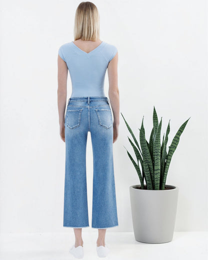 The 'Arc' Slim Wide Leg Jeans