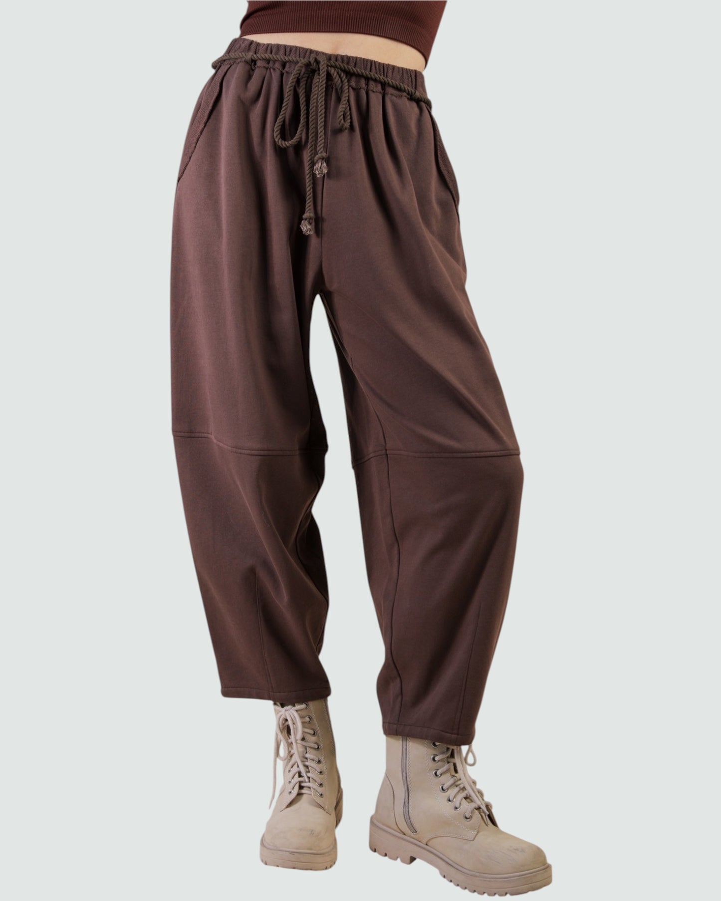 The 'Mocha Barrel' Pants