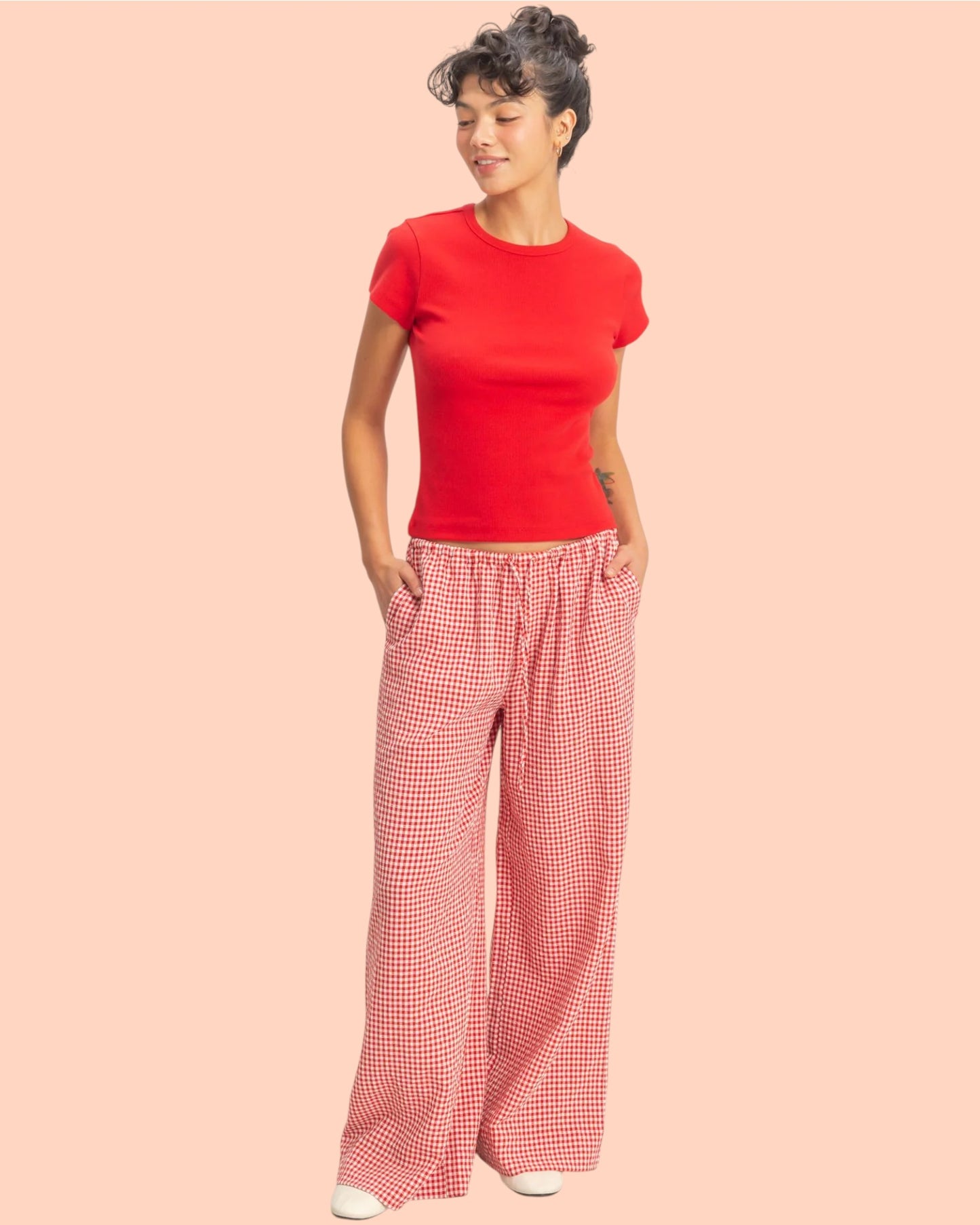'Sweet Day' Gingham Pants